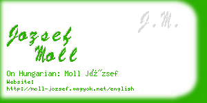 jozsef moll business card